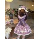 Twilight Crush Grape Pastoral Song Skirt Salopette JSKs(Reservation/3 Colours/Full Payment Without Shipping)